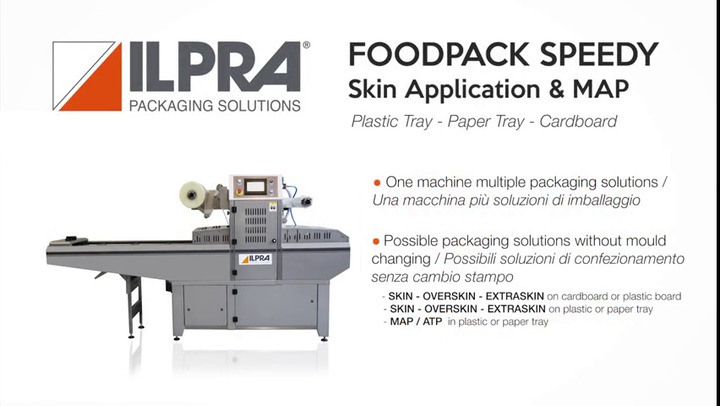 Seladora de bandejas em linha - FOODPACK SPEEDY - Ilpra - automática / para  a indústria alimentícia / compacta