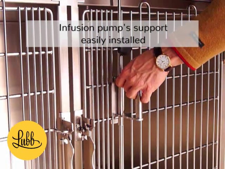 Discover our infusion pump holders for veterinary cages.