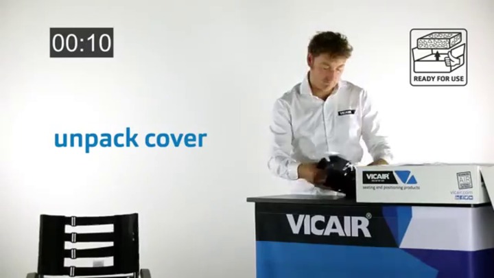 Vicair Anatomic Back - Lightweight wheelchair back cushion