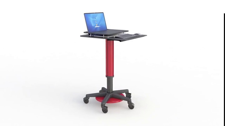 Height-adjustable computer cart LPC200-1825-01 AFC Industries