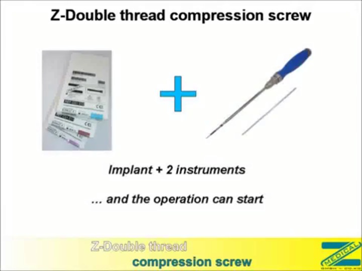 General purpose compression bone screw - Z-Medical - cannulated